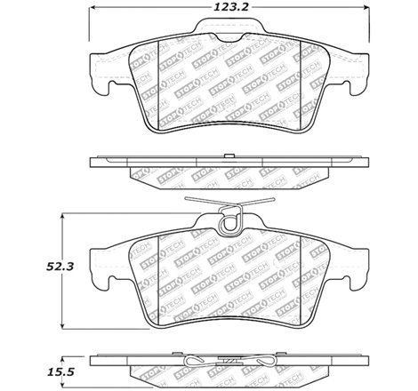 StopTech Street Select Brake Pads - Rear