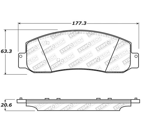 StopTech Street Select Brake Pads - Rear