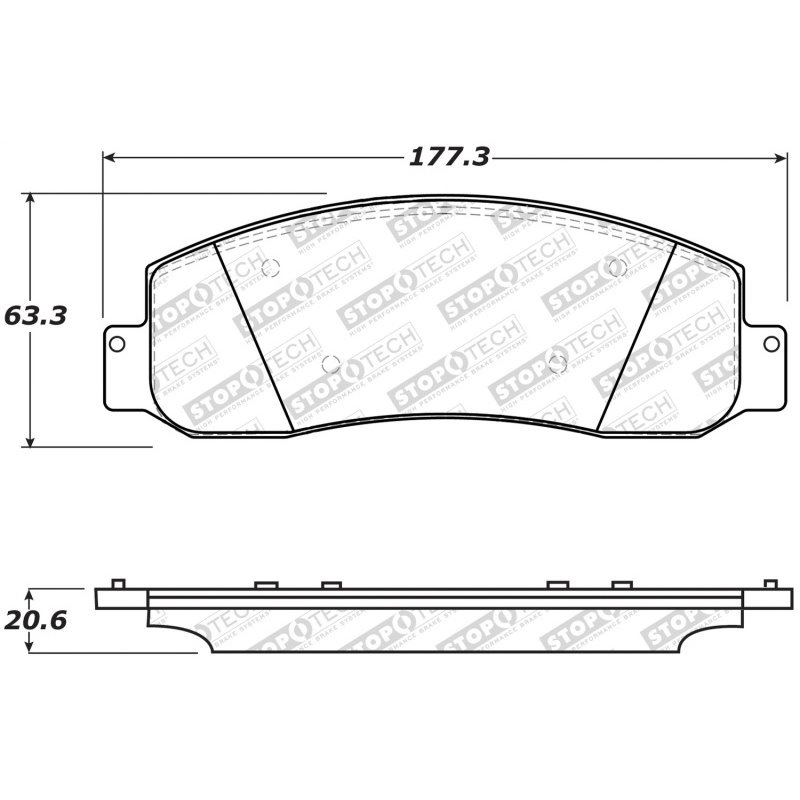 StopTech Street Select Brake Pads - Rear