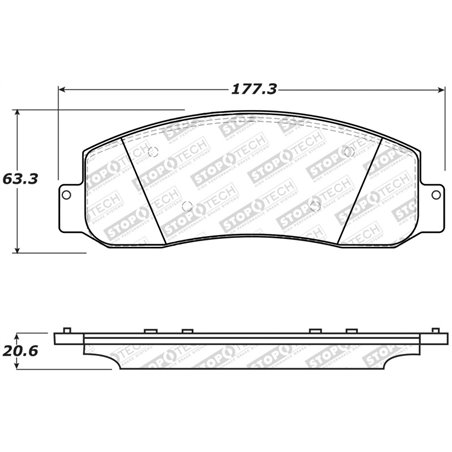 StopTech Street Select Brake Pads - Rear