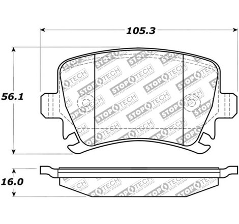 StopTech Street Select Brake Pads - Rear