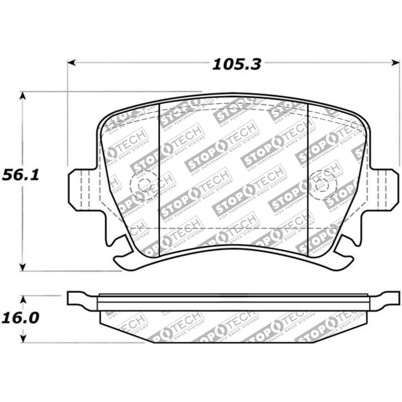 StopTech Street Select Brake Pads - Rear