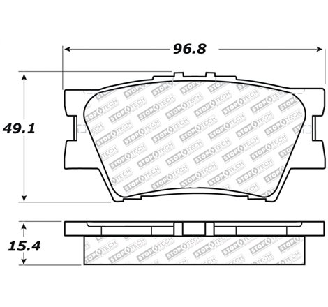 StopTech Street Select Brake Pads - Rear