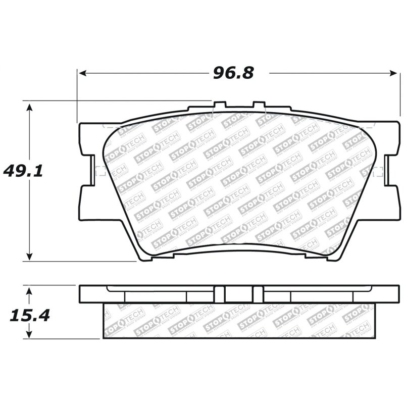 StopTech Street Select Brake Pads - Rear