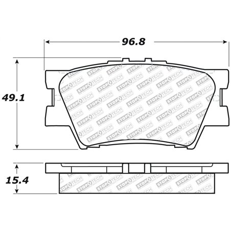 StopTech Street Select Brake Pads - Rear