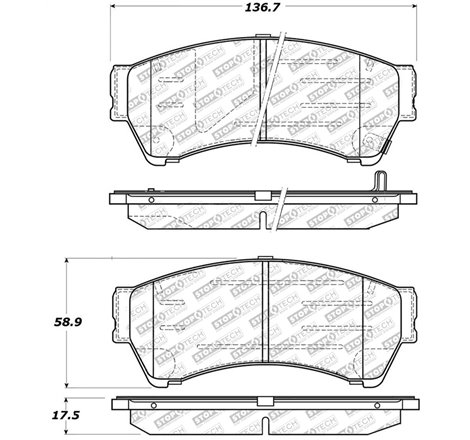 StopTech Street Select Brake Pads - Rear