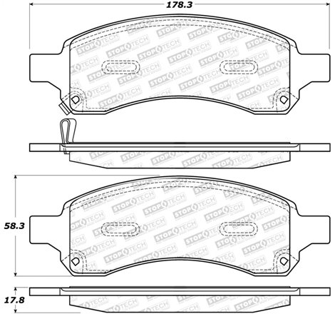 StopTech Street Select Brake Pads - Rear