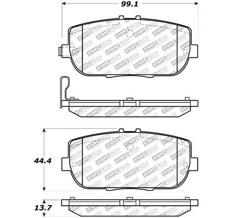 StopTech Street Select Brake Pads - Rear