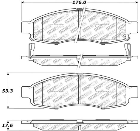 StopTech Street Select Brake Pads - Rear