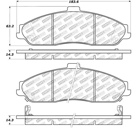 StopTech Street Select Brake Pads - Rear