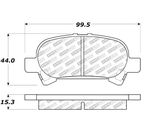 StopTech Street Select Brake Pads - Rear