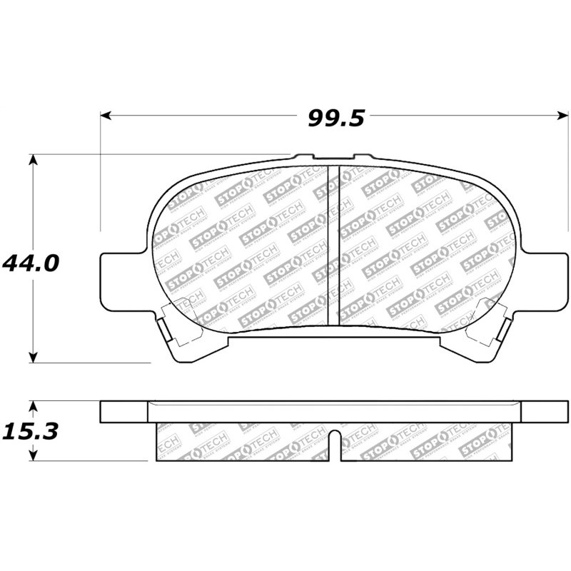 StopTech Street Select Brake Pads - Rear