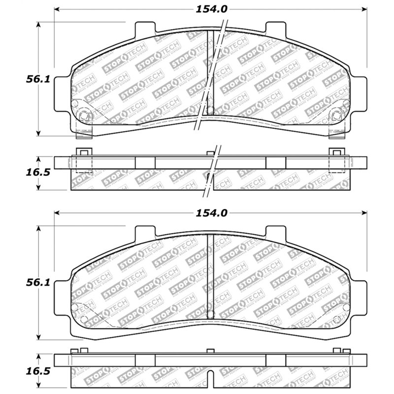 StopTech Street Select Brake Pads - Rear