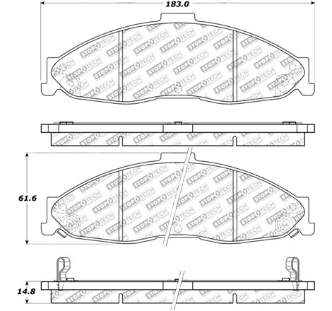 StopTech Street Select Brake Pads - Rear