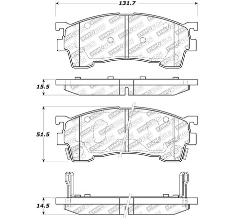 StopTech Street Select Brake Pads - Rear