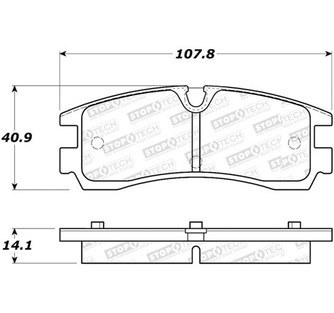 StopTech Street Select Brake Pads - Rear