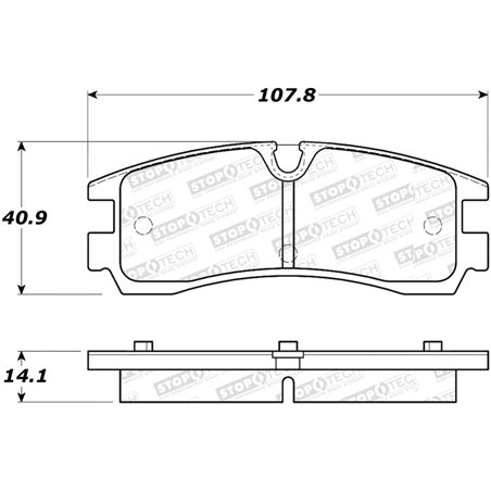 StopTech Street Select Brake Pads - Rear