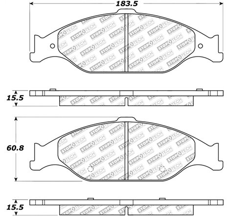 StopTech Street Select Brake Pads - Rear