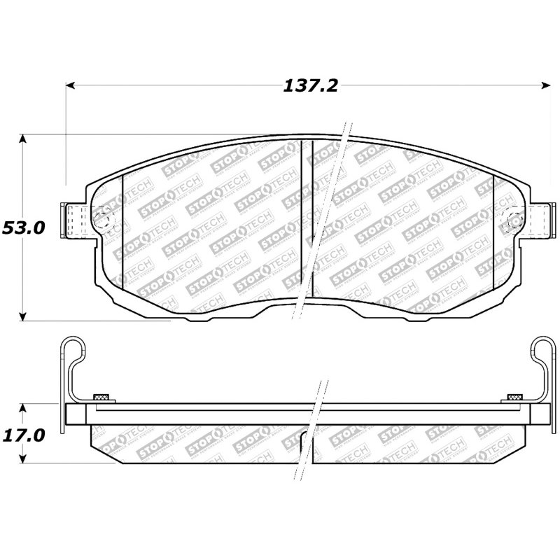 StopTech Street Select Brake Pads - Rear