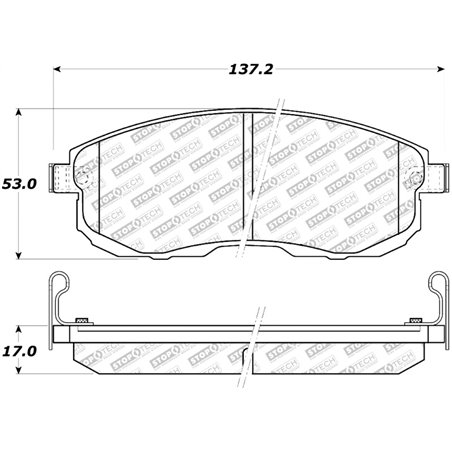 StopTech Street Select Brake Pads - Rear