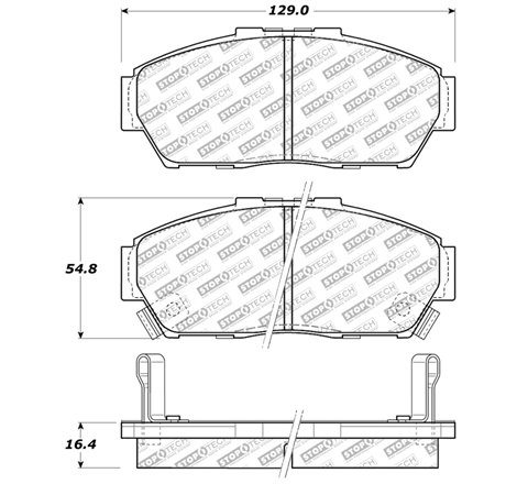 StopTech Street Select Brake Pads - Rear