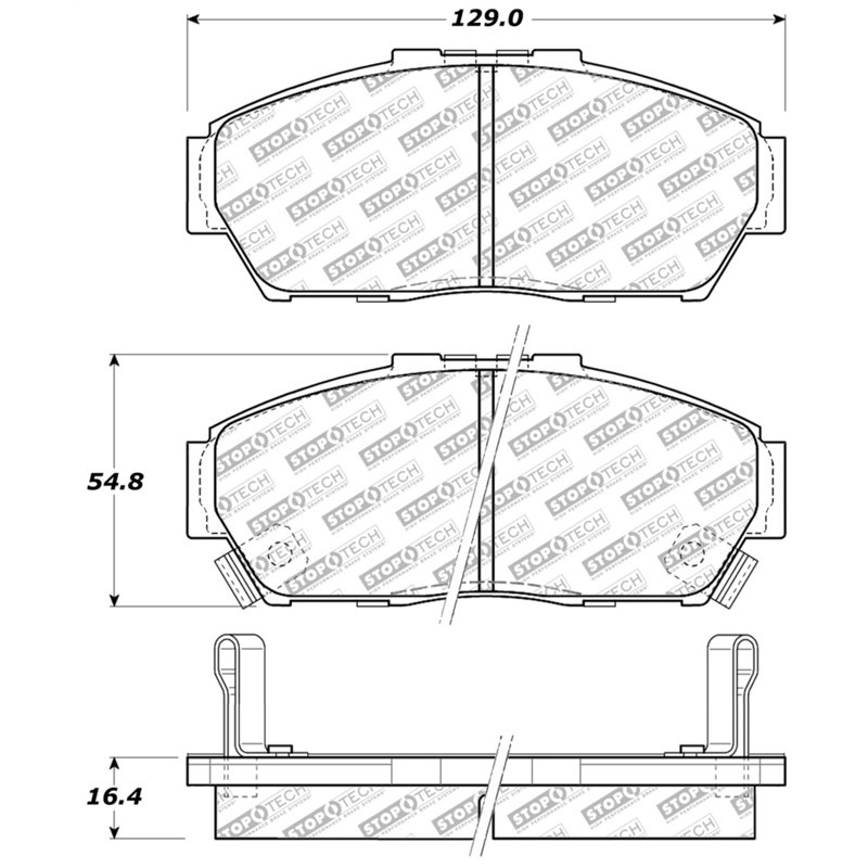 StopTech Street Select Brake Pads - Rear