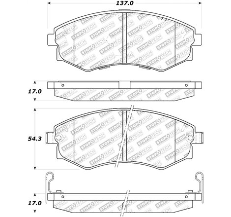 StopTech Street Select Brake Pads - Rear