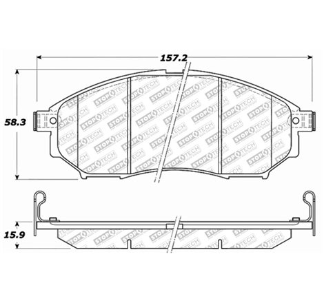 StopTech Street Select Brake Pads - Rear