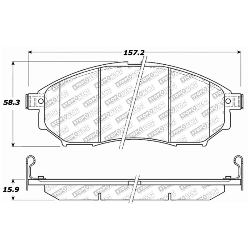 StopTech Street Select Brake Pads - Rear