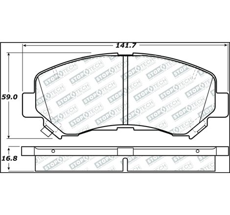 StopTech Street Select Brake Pads - Rear