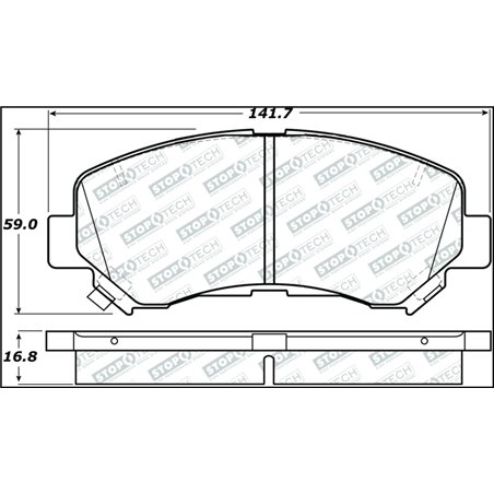 StopTech Street Select Brake Pads - Rear