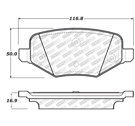 StopTech Street Select Brake Pads - Rear