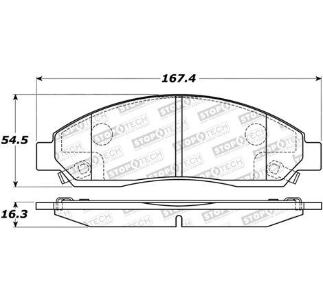 StopTech Street Select Brake Pads - Rear