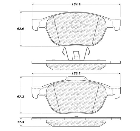 StopTech Street Select Brake Pads - Rear