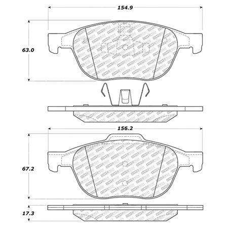 StopTech Street Select Brake Pads - Rear