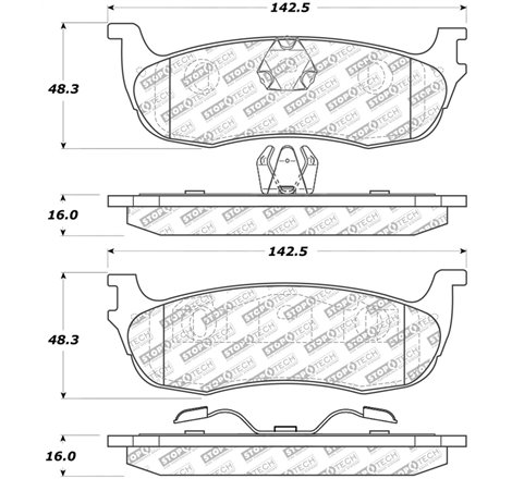 StopTech Street Select Brake Pads - Rear