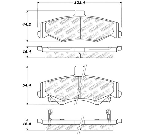 StopTech Street Select Brake Pads - Rear