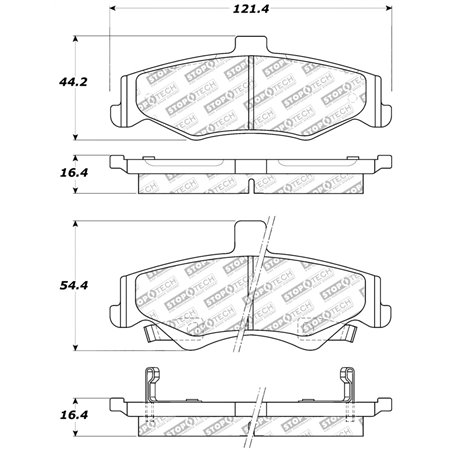 StopTech Street Select Brake Pads - Rear