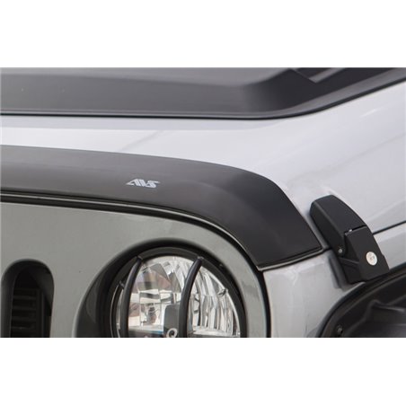 AVS 2018+ Jeep Wrangler (JL) 2dr/4dr Aeroskin Low Profile Hood Shield - Matte Black