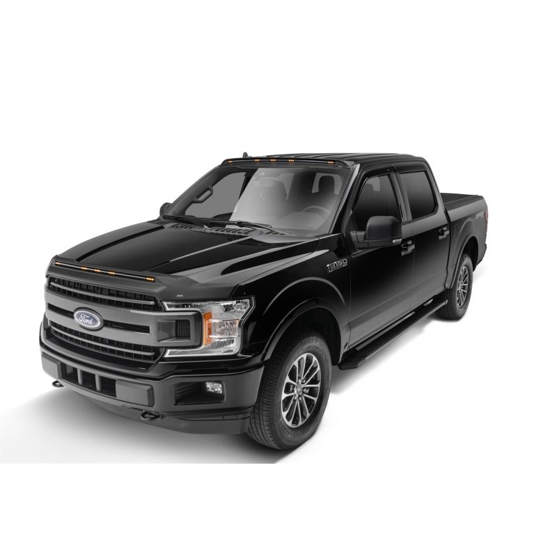 AVS 15-18 Ford F-150 / 17-18 Ford F-250 Extended Cab Ventvisor Low Profile Deflectors 4pc - Smoke