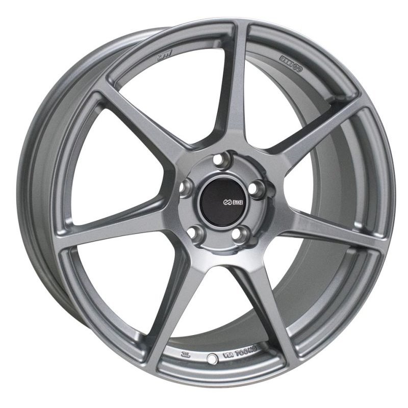 Enkei TFR 17x8 5x114.3 35mm Offset 72.6 Bore Diameter Storm Gray Wheel