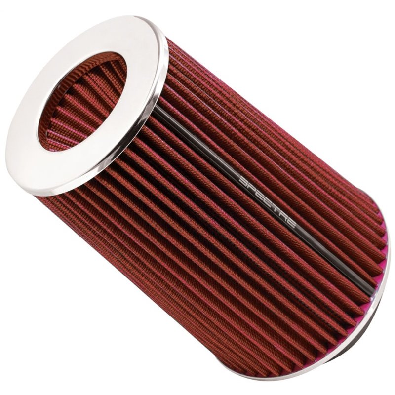 Spectre Adjustable Conical Air Filter 9-1/2in. Tall (Fits 3in. / 3-1/2in. / 4in. Tubes) - Red