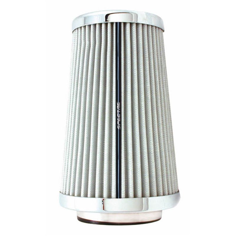 Spectre Adjustable Conical Air Filter 9-1/2in. Tall (Fits 3in. / 3-1/2in. / 4in. Tubes) - White