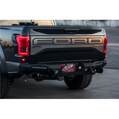 Addictive Desert Designs 17-18 Ford F-150 Raptor HoneyBadger Rear Bumper w/ 10in SR LED Mounts