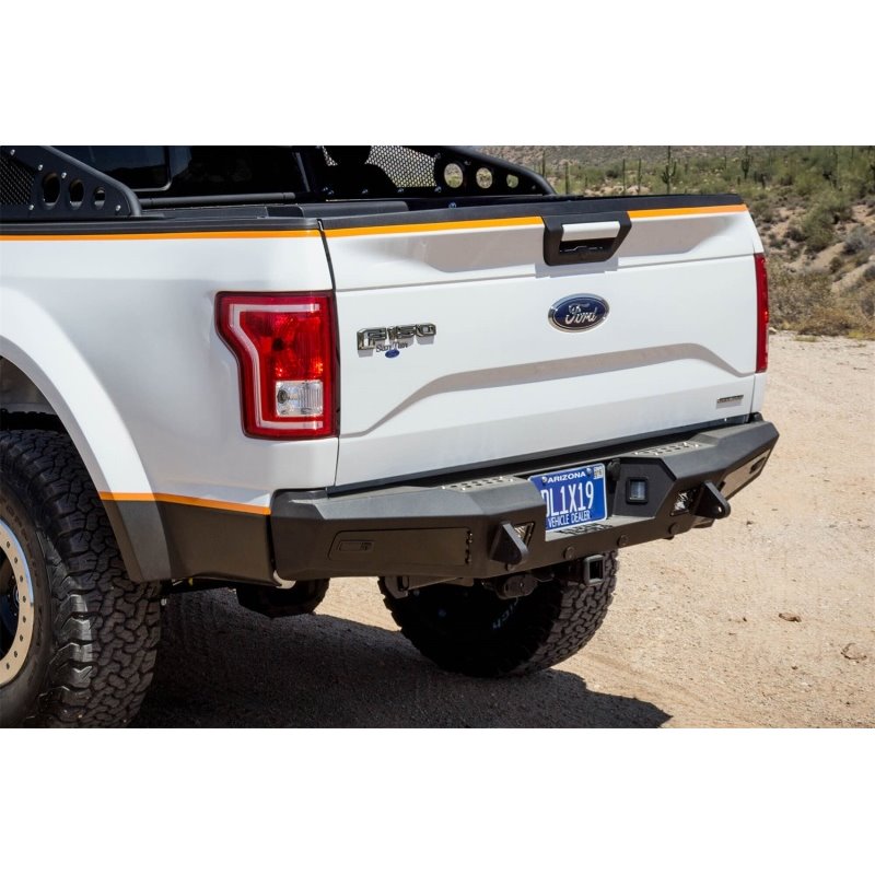 Addictive Desert Designs 15-18 Ford F-150 HoneyBadger Rear Bumper w/ Backup Sensor Cutouts