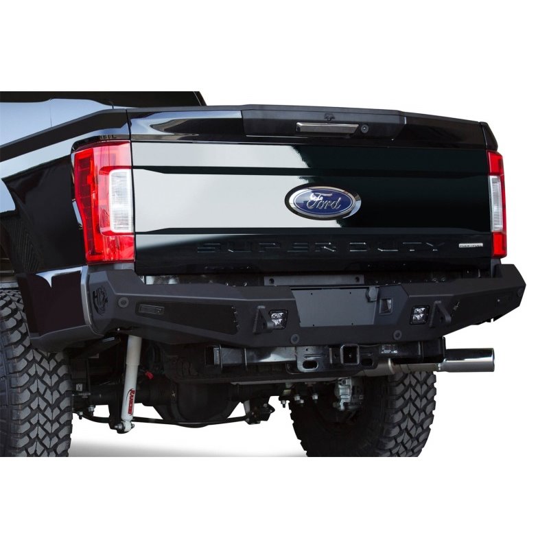 Addictive Desert Designs 17-18 Ford F-250 HoneyBadger Rear Bumper w/ Backup Sensor Cutouts