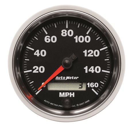 Autometer GS 3-3/8 inch 160 MPH In Dash Speedometer Gauge