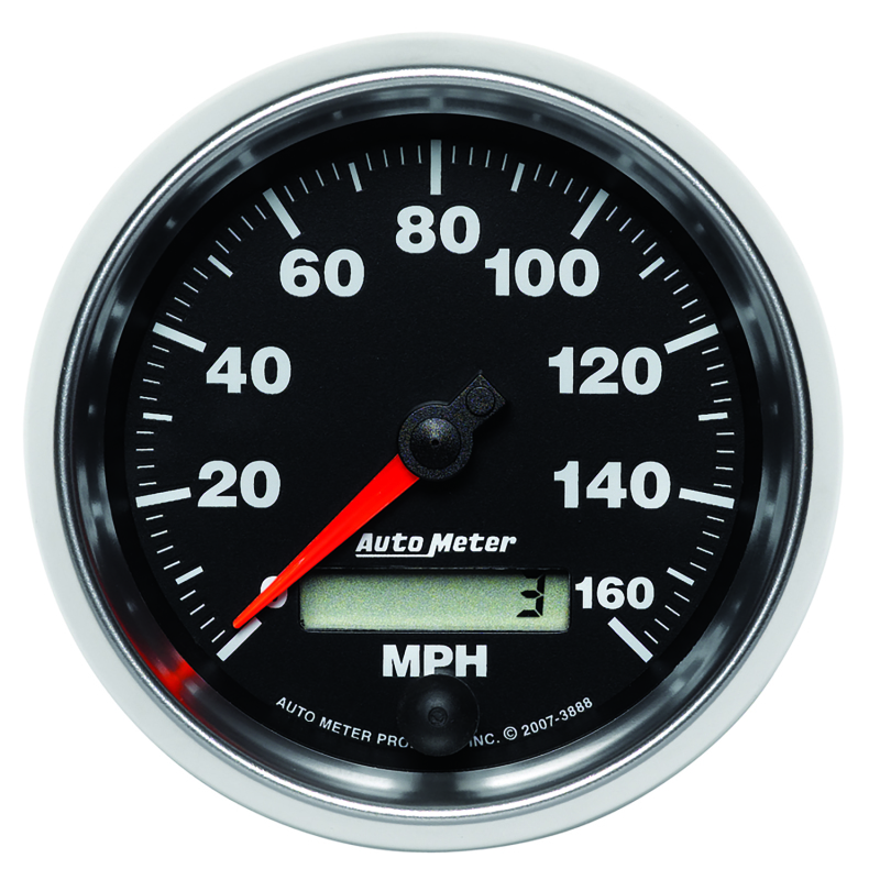 Autometer GS 3-3/8 inch 160 MPH In Dash Speedometer Gauge