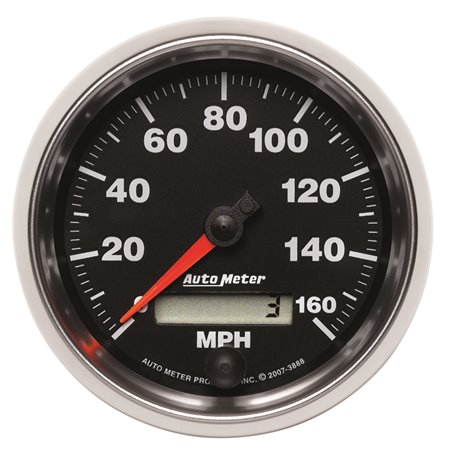 Autometer GS 3-3/8 inch 160 MPH In Dash Speedometer Gauge