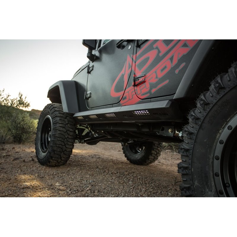 Addictive Desert Designs 07-18 Jeep Wrangler JK 4 Door Stealth Fighter Side Steps w/ ADD Logo